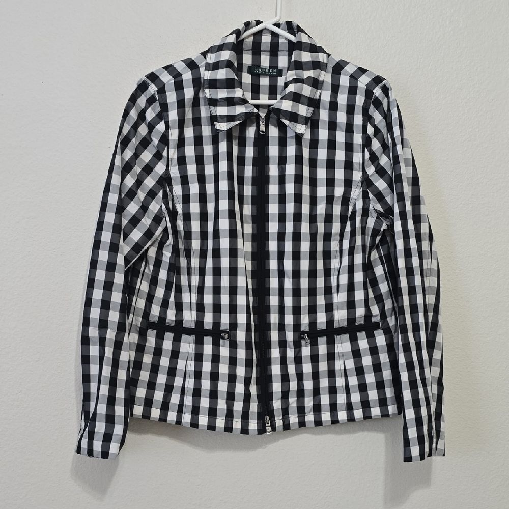 Ralph Lauren Women's‎ Checkered Utility Jacket L